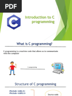 Introduction To C Programming