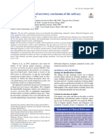 A Systematic Review of Secretory Carcinoma of The Salivary Gland: Where Are We?