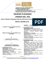 Plenaria-Orden Del Dia-Proyectos (2023-11-22)