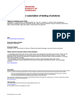 Open Standards For Automation of Testing of Photonic Integrated Circuits