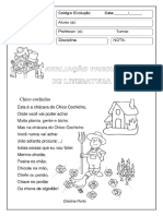 AVALIAÇÃO PARCIAL Literatura 2 Trimestre