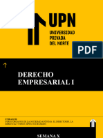 Derecho Empresarial I - Semana 10