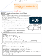 TD04 - Circuit Lineaire Premier Ordre - 2022