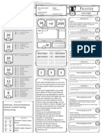 Dwarf Fighter Stat Sheet