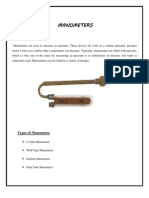 Manometers: Types of Manometer