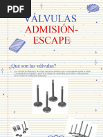 Válvulas (Admisión - Escape)