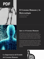 El Genoma Humano y La Biotecnologia