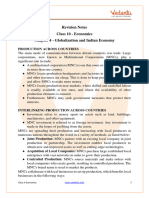 Globalisation and The Indian Economy Class 10 Notes CBSE Economics Chapter 4 PDF