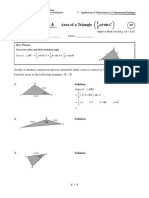 Worksheet 5.1A: Area of A Triangle 2 1