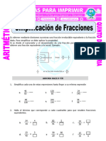 Simplificación de Fracciones para Quinto de Primaria