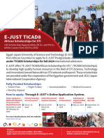 TICAD8 Fall 2024 International Admission Flyer