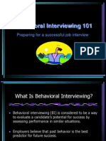 Behavioral Event Interviewing Technique