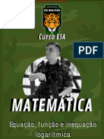 ESA MATEMÁTICA - Ex. - Equação, Função e Inequação Logarítmica II