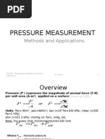 Pressure Measurement: Methods and Applications