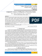 Comparative Analysis of Drilling Rate of Penetration Models