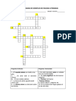 Resuelve El Crucigrama de Ejemplos de Figuras Literarias