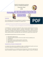 Potencial de Rehabilitación en Geriatría