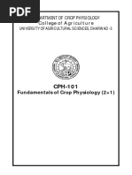 CPH-101-Fundamentals of Crop Physiology