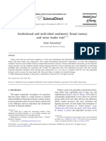 Institutional and Individual Sentiment: Smart Money and Noise Trader Risk?