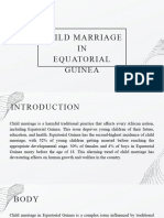 Child Marriage in Equatorial Guinea