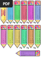 Llaveros Tabla Multiplicar