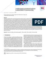 Effect of Sic/Si N Micro Reinforcement On Mechanical and Wear Properties of Friction Stir Welded Aa6061 T6 Aluminum Alloy