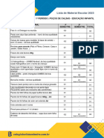 Lista de Material Pocos de Caldas 1 Periodo