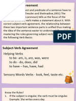 Subject Verb Agreement