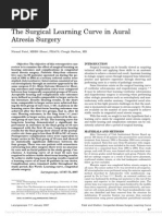 Shelton 2007 The Surgical Learning Curve in Aural Atresia Surg