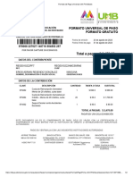 Formato Universal de Pago Formato Gratuito: $ 2,470.00 Total A Pagar