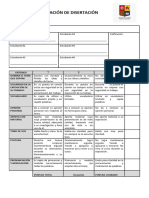 Rúbrica Evaluación Disertaciones