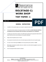 Test Paper-1 (05-10-11)