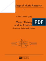 (Methodology of Music Research) Denis Collins (Editor) - Music Theory and Its Methods - Structures, Challenges, Directions (2013, Peter Lang GMBH, Internationaler Verlag Der Wissenschaften)