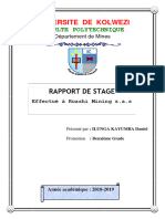 RAPPORT DE STAGE DANIEL-GRADE 2 Mines