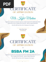 Modern Elegant Certificate of Appreciation