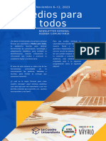 Newsletter Medios para Todos (Nov, 6-12)