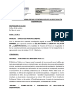 Disposicion de Formalización y Continuación de Ip