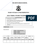 Year 9 Ebhs NSW Finals Paper