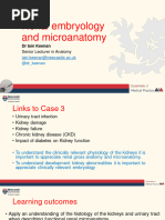 Case 3 Embryology and Microanatomy of The Kidneys (Lecture Slides)