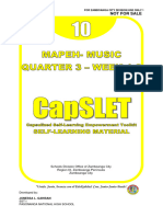 MAPEH 10 CapSLET-3rd Quarter WEEK 1 GAHISAN