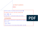 1re STI2D Definition Produit Scalaire