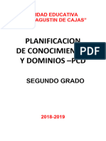 2 Año Plan de Dominio de Conocimiento2017