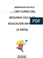 Programación Aula Exploradores 5 Años - Infantil Nacional