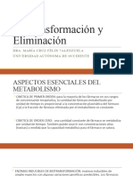 Biotransformación y Eliminación