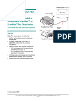 How To Set Up An NCR 7875-2000 Bar Code Scanner/Scale To Enable A Sensormatic Scanmax™ or Scanmax™ Pro Deactivator