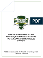 Manual Procedimento de Trabalho e Seguraça - Expedição