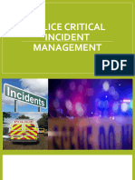 Police Critical Incident Management