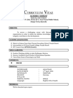 Alishba Ashraf CV