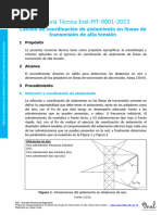 Cálculo de Coordinación de Aislamiento en Líneas de Transmision AT