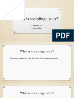 An Introduction To Sociolinguistics SESSION 1 What Is Sociolinguistics-1